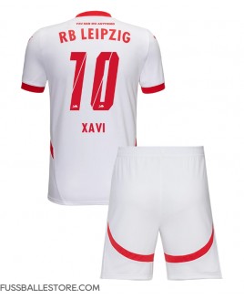 Günstige RB Leipzig Xavi Simons #10 Heimtrikotsatz Kinder 2024-25 Kurzarm (+ Kurze Hosen)